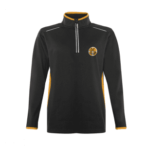 St Paul's Girls Black 1/4 Zip Top w/Logo