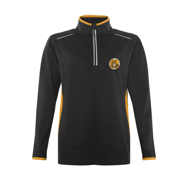 St Paul's Girls Black 1/4 Zip Top w/Logo