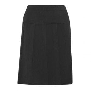 Senior Black Panel Full Pleated Skirt