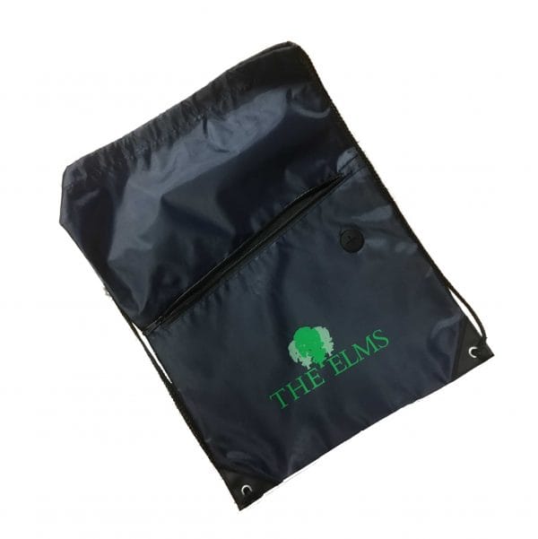 Elms Navy Swim Bag w/Logo