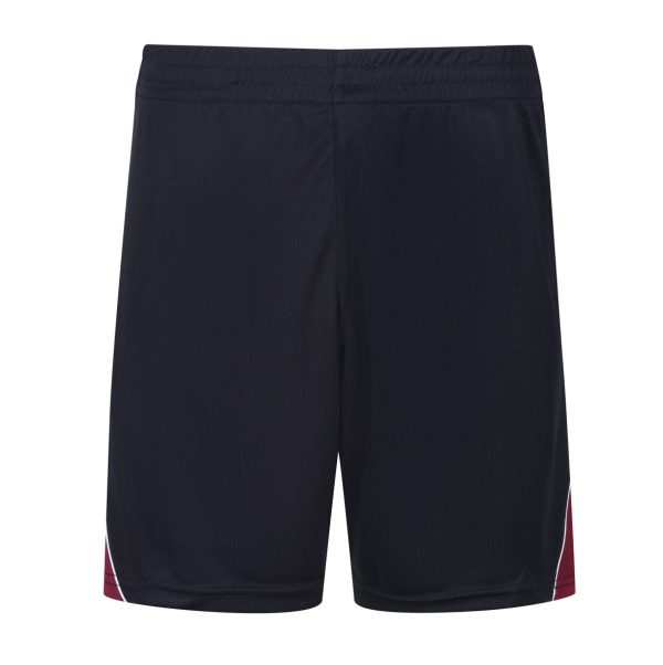 Oakwood Academy Game Shorts Black/Maroon - Image 2
