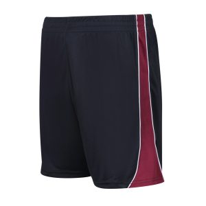 Oakwood Academy Game Shorts Black/Maroon