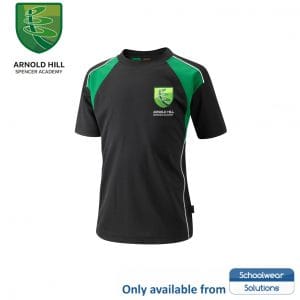 Arnold Hill Spencer Academy Games T-Shirt Black/Emerald w/Logo
