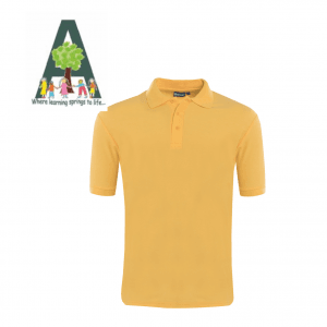 Avenue Primary Gold Polo Shirt w/Logo