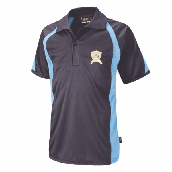 Brooke House Navy/Sky Summer Unisex Sports Polo