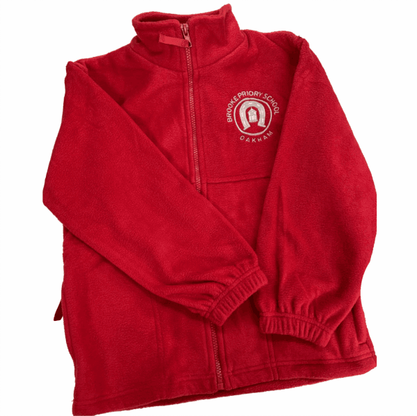 Brooke Priory Red Fleece Jacket w/Logo