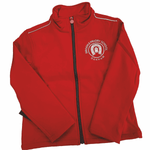Brooke Priory Red Tracksuit Top w/Logo