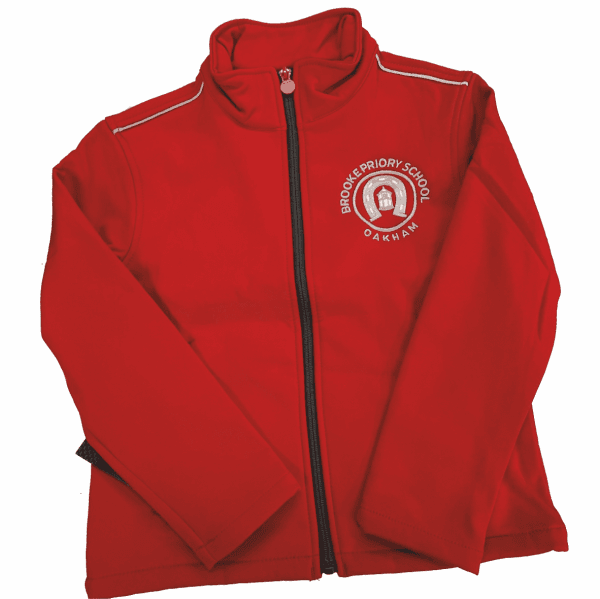 Brooke Priory Red Tracksuit Top w/Logo