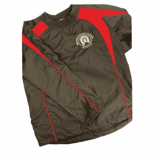 Brooke Priory Black/Red Training Jacket w/Logo