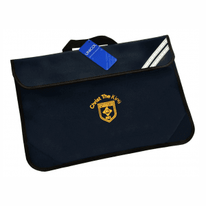 Christ the King Navy Book Bag w/Logo