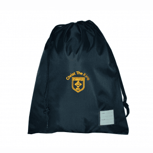 Christ the King Navy Gym Bag w/Logo