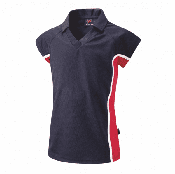 St Crispins Girls Nvy/Red Hockey Top