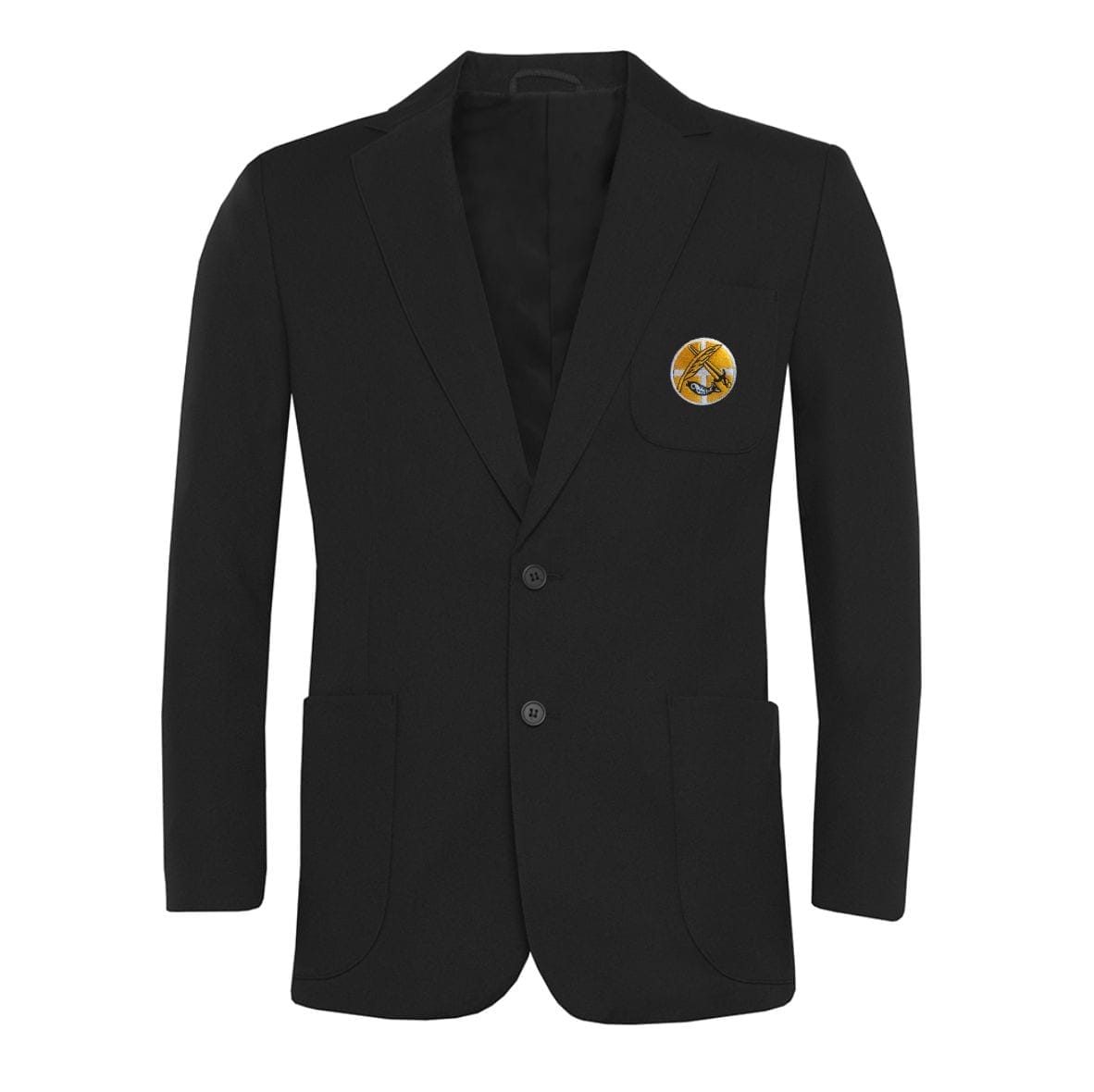 Boys Black Blazer w/Logo - Schoolwear Solutions