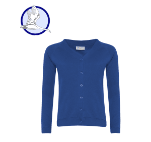 Brookside Primary Royal Blue Cardigan w/Logo