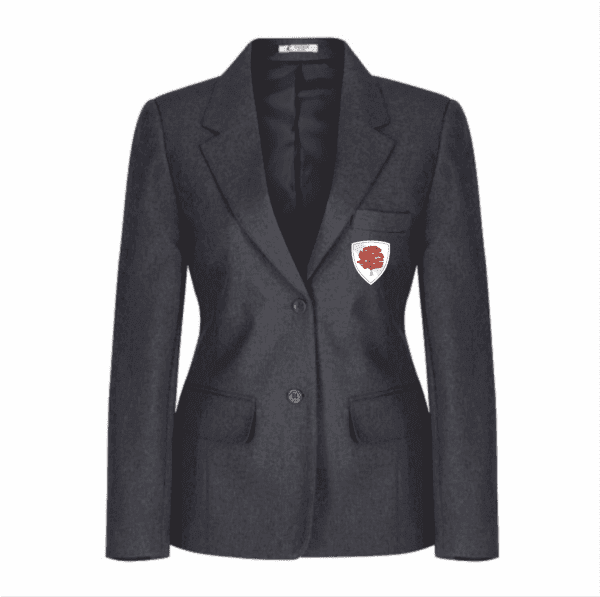Oakwood Academy Girls Graphite Blazer w/Logo
