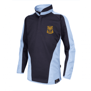 National CofE Academy Unisex Navy/Sky Rugby Jersey w/Logo
