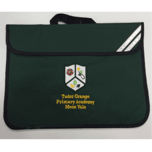 Meon Vale Bottle Green Book Bag w/Logo