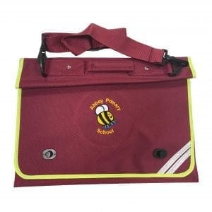 Abbey Primary Maroon Hi-Vis Document Case w/Logo