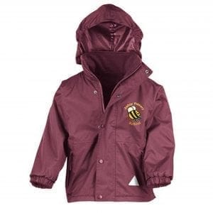 Abbey Primary Burgundy Reversible Jacket w/Logo