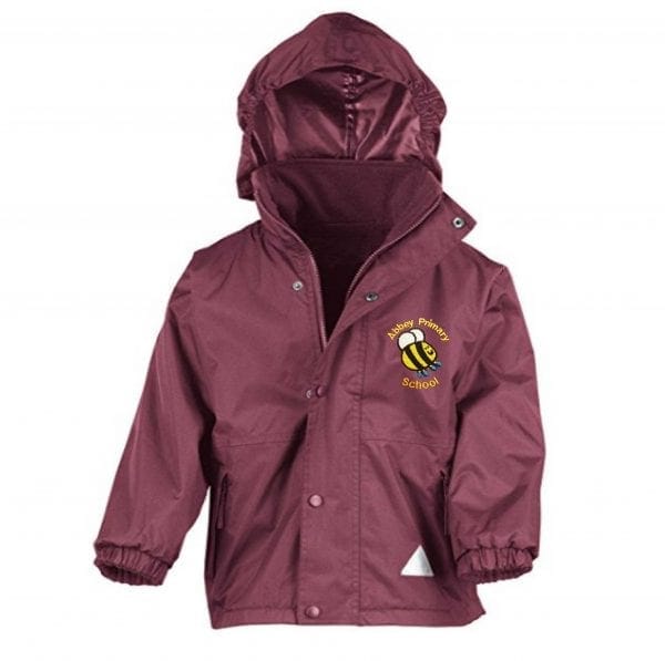Abbey Primary Burgundy Reversible Jacket w/Logo