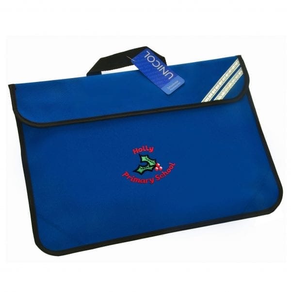Holly Primary Royal Blue Book Bag w/Logo