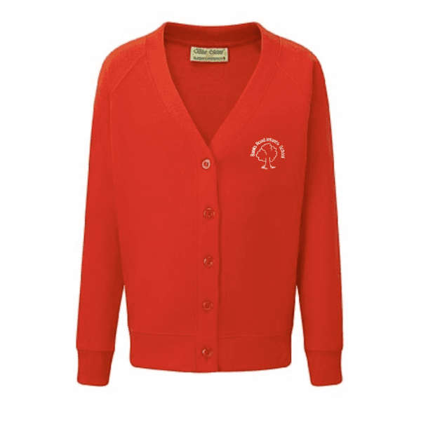 Banks Road Red Cardigan w/Logo