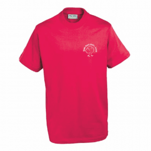 Banks Road Red P.E T-Shirt w/Logo