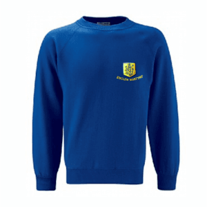 English Martyrs Royal Blue Sweatshirt w/Logo