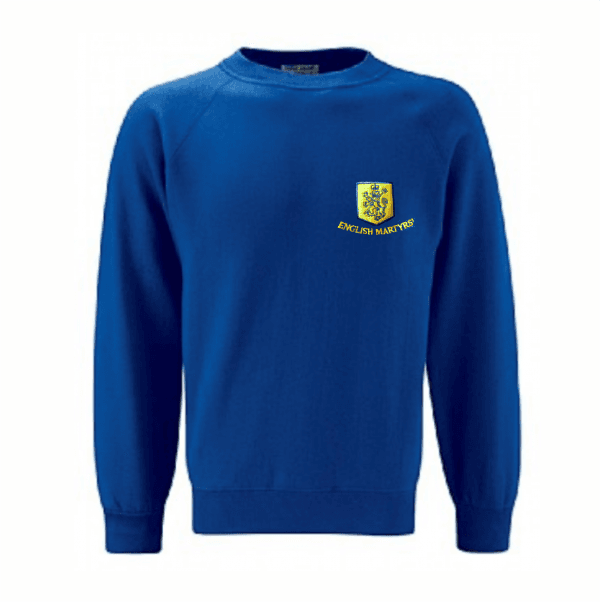 English Martyrs Royal Blue Sweatshirt w/Logo