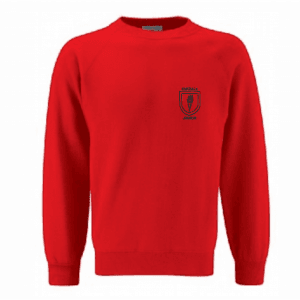 Eskdale Red Crew Neck Sweatshirt w/Logo