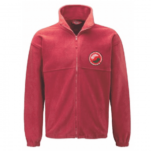 Fernwood Red Fleece Jacket w/Logo