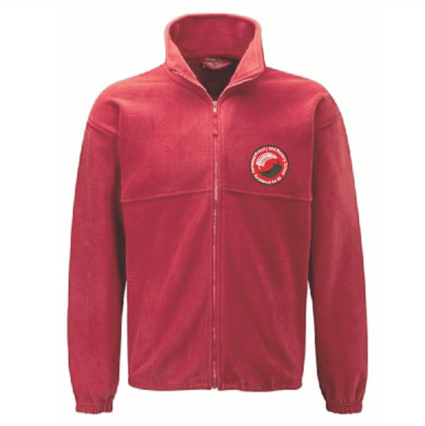 Fernwood Red Fleece Jacket w/Logo