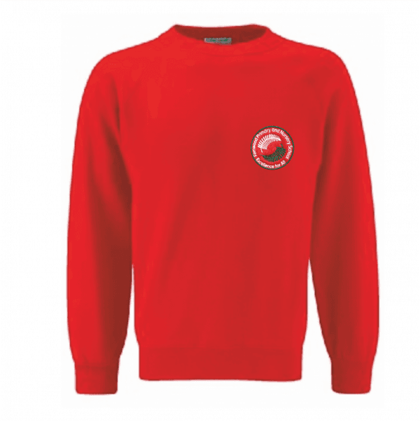 Fernwood Red Crew Sweatshirt w/Logo
