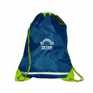 The Lanes Royal Blue Hi-Vis Gym Bag w/Logo