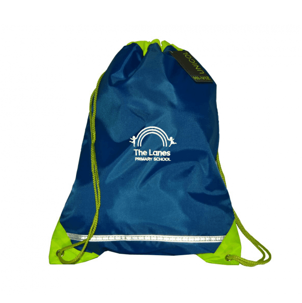 The Lanes Royal Blue Hi-Vis Gym Bag w/Logo