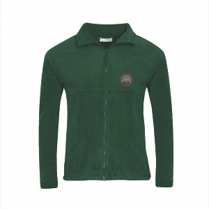 James Peacock Bottle Green Fleece Jacket w/Logo