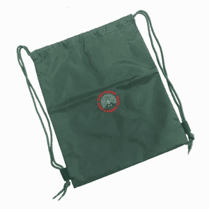 Bottle Green Gym Bag w/Logo