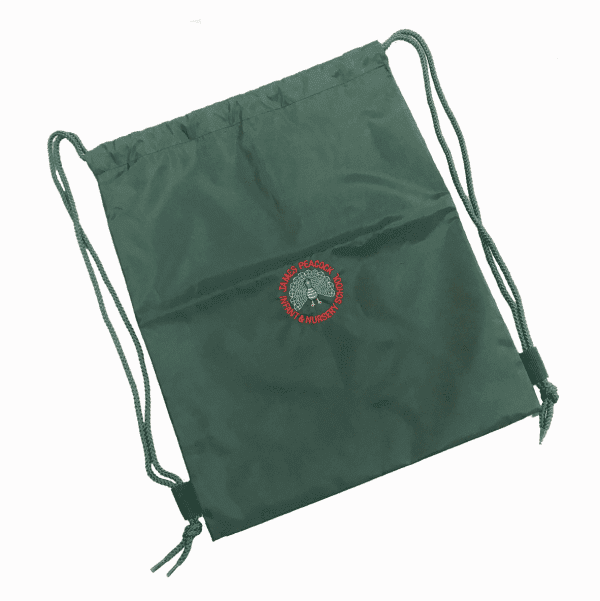 Bottle Green Gym Bag w/Logo