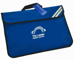 The Lanes Royal Blue Book bag w/Logo