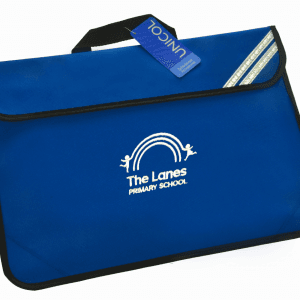 The Lanes Royal Blue Book bag w/Logo