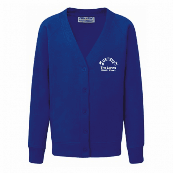 The Lanes Sapphire Cardigan w/Logo