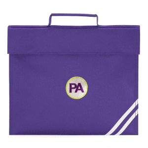 Prince Albert Purple Book Bag w/Logo