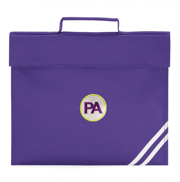 Prince Albert Purple Book Bag w/Logo