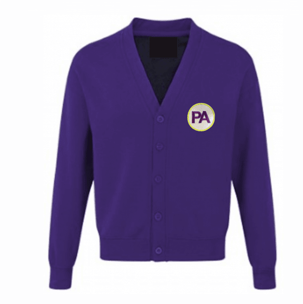Prince Albert Purple Cardigan w/Logo