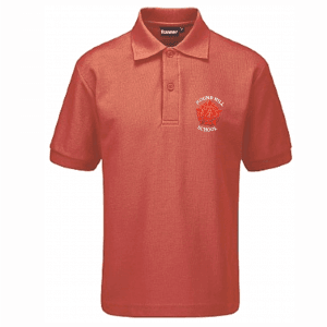 Round Hill Primary School Red Polo Shirt w/Logo
