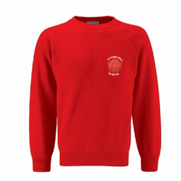 Round Hill Primary School Red Sweatshirt w/Logo