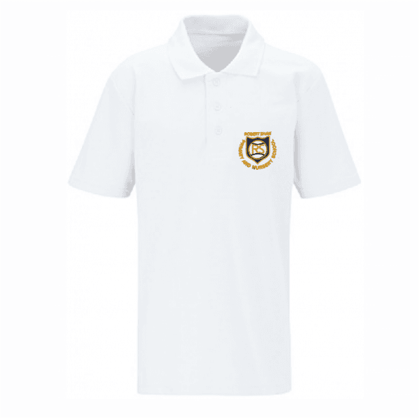 Robert Shaw White Polo Shirt w/Logo