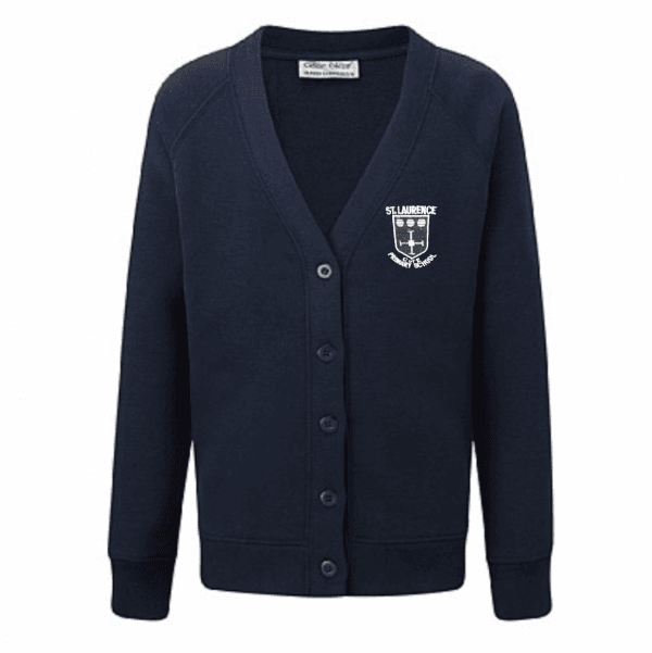 ST Laurence CofE Primary Navy Cardigan w/Logo