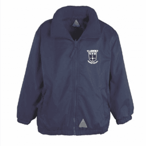 ST Laurence CofE Primary Navy Reversible Jacket w/Logo