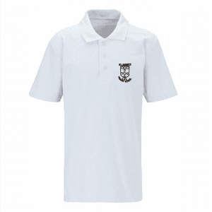 ST Laurence CofE Primary White Polo Shirt w/Logo